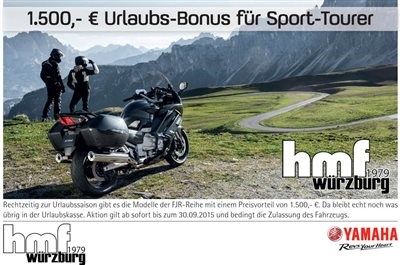 1.500,00 € YAMAHA Ulraubsbonus