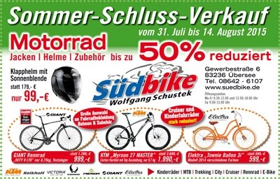 SSV Sommer-Schluss Verkauf  Bild 1: SSV Sommer-Schluss Verkauf
