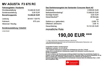 MV Agusta Angebote August &  neues "Limited Modell"  MV Agusta F3 675 RC & F3 800 RC ! - Bild 8