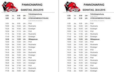 Anmeldung HONDA Speed Weekend Pannoniaring August Anmeldung HONDA Speed Weekend Pannoniaring August