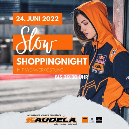 SLOW ShoppingNight am 24. Juni  


Der 24. Juni 2022 steht bei uns unter dem Motto "Slow Shopping"!




Wir laden Dich herzlichst zu unserer 
Slow SH ... Weiter >>