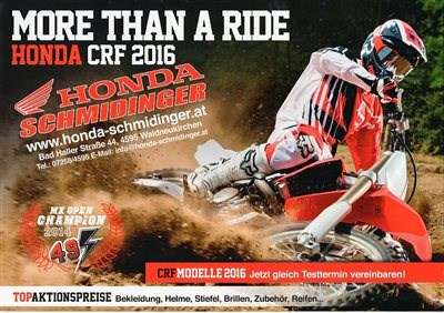 Honda CRF 2016 Testtage von Honda Schmidinger Honda CRF 2016 Testtage von Honda Schmidinger