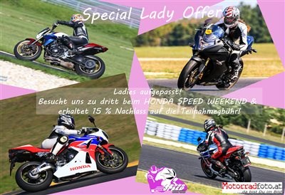 Motorradfahrerinnen aufgepasst! Motorradfahrerinnen aufgepasst!