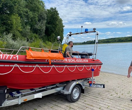 Einweisungsfahrt im Rhein