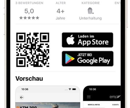 EMG APP & Gewinnspiel EMG APP & Gewinnspiel