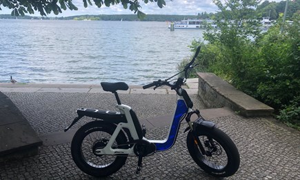 Erste Probefahrt mit dem neuen Fantic Issimo Urban 45er S- Peledec mit Daumengas - der schicke Begleiter in der Stadt! 