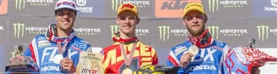 Tim Gajser ist MX2 Weltmeister auf HONDA! Paulin und Bobryshev Rang 2 und 3 in MX1 WM!