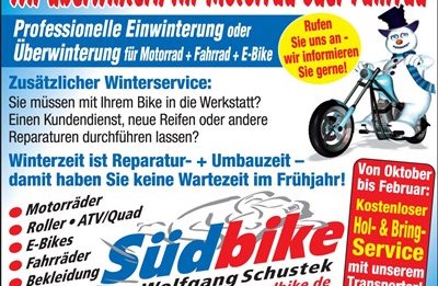 Überwinterung für ihr Motorrad, Roller, ATV usw.