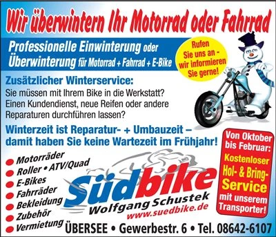 Überwinterung für ihr Motorrad, Roller, ATV usw. Bild 1: Überwinterung für ihr Motorrad, Roller, ATV usw.