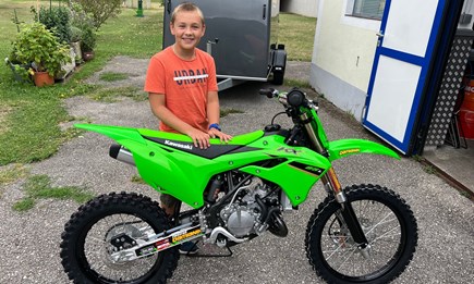 Kawasaki KX 85 übergeben!