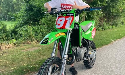 Übergabe einer neuen Kawasaki KX 65!