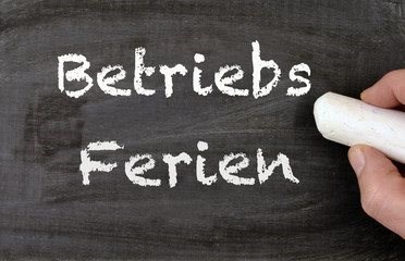 NEWS BETRIEBSFERIEN