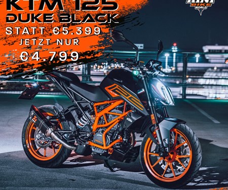 KTM 125 DUKE Aktion in der KINI Bike Welt KTM 125 DUKE Aktion in der KINI Bike Welt
