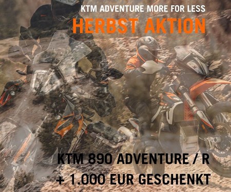 HERBST AKTION + 1.000 EUR "CASH BACK" zusätzlich! HERBST AKTION + 1.000 EUR "CASH BACK" zusätzlich!