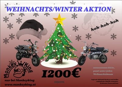 Weihnachtsdeal 125ccm um 1200€ Weihnachtsdeal 125ccm um 1200€