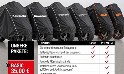 Wintereinlagerung und Service im Winter