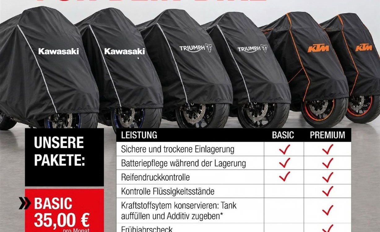 Wintereinlagerung und Service im Winter
