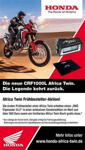 Honda Semmler - Africa Twin Frühbesteller Aktion Bild 1: Honda Semmler - Africa Twin Frühbesteller Aktion