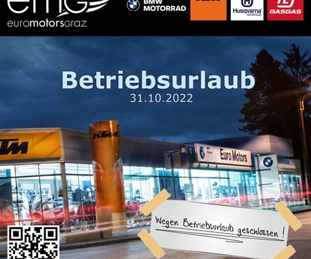 31.10.2022 Betriebsurlaub 31.10.2022 Betriebsurlaub