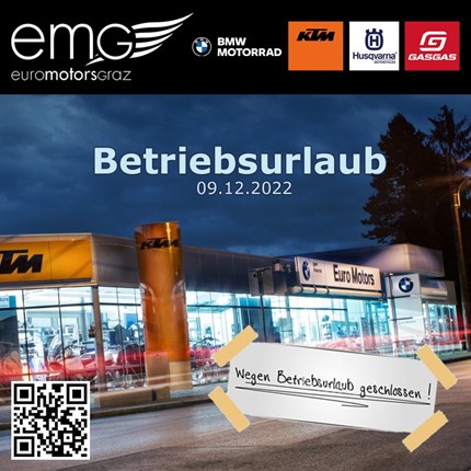 09.12.2022 Betriebsurlaub
Liebe Kunden, liebe Geschäftspartner! Unser Betrieb hat am Freitag, 09.12.2022 geschlossen. Wir sind wieder ab Montag, 12.12 ... Weiter >>