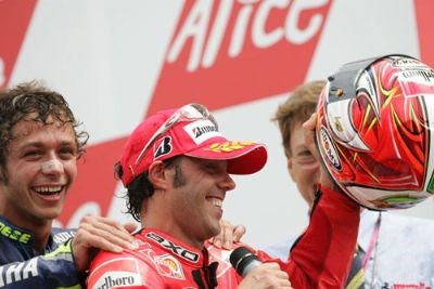 3. Platz beim GP von Mugello von Loris Capirossi auf seiner Bridgestone-Ducati