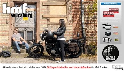 hmf wird Hepco&Becker Stützpunkt für Mainfranken Bild 2: hmf wird Hepco&Becker Stützpunkt für Mainfranken