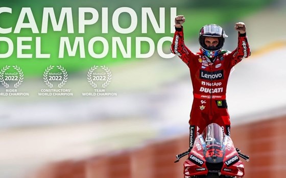 DUCATI IST MOTO GP WELTMEISTER 2022 - jetzt bei uns die limitierten Shirts vorbestellen - Bild 1