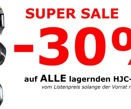 SUPER SALE HJC - 30 % Rabatt