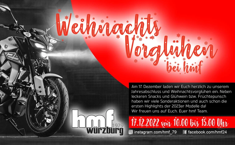 Weihnachtsvorglühen bei hmf - der Saisonabschluss Bild 1: Weihnachtsvorglühen bei hmf - der Saisonabschluss