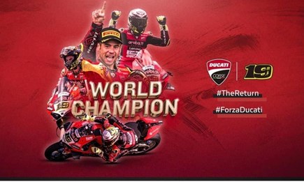 DUCATI ist SUPERBIKE Weltmeister 2022 - jetzt bei uns die limitierten Shirts vorbestellen