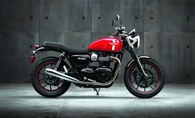 TRIUMPH Street Twin Day bei hmf am 11.02.2016