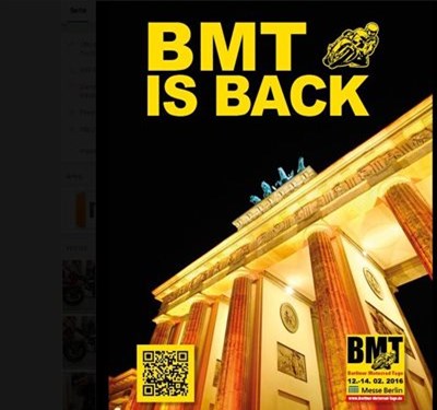 MV Agusta & das ATT Team auf der BMT (Berliner-Motorrad-Tage) vom 12.02.-14.02.2016 unterm Funkturm!