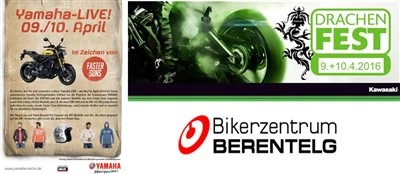 Kawasaki Drachenfest + Yamaha Live 9.-10.4.2016 Bild 1: Kawasaki Drachenfest + Yamaha Live 9.-10.4.2016