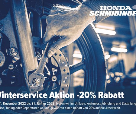 HONDA SCHMIDINGER Winteraktion  HONDA SCHMIDINGER Winteraktion
