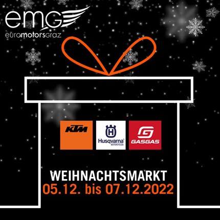 Weihnachtsmarkt - 05.12. bis 07.12.2022 
Weihnachtsmarkt @ EMG - 05.12. bis 07.12.2022
Besuche unsere Weihnachtsmarkt und lass dich überraschen.
 •	Sonderangebote  ... Weiter >>