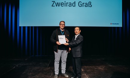 Würdigung für 40 Jahre Suzuki Partnerschaft