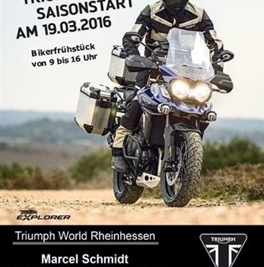 Saisonstart 2016 - Bikerfrühstück und Vorstellung der Bonneville T120 und der neuen Explorer