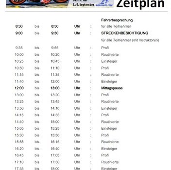 Zeitplan  - Bild 2