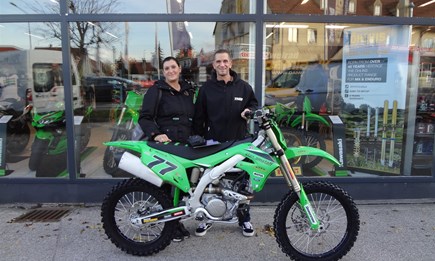 Georg mit neuen Arbeitsgerät!