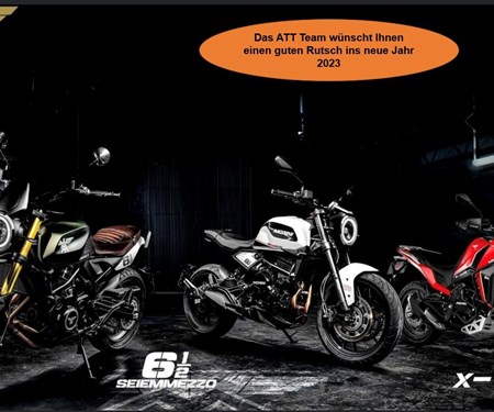 Frohes neues Jahr 2023 & im Januar ATT-Top Angebote vom Moto Morini-Fantic & Mash!