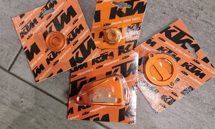 Eloxierte CNC-Teile von KTM-Powerparts