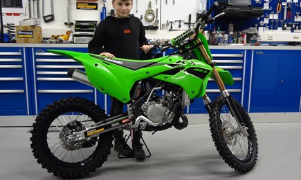 Ein neues Bike für einen jungen MX-Athleten