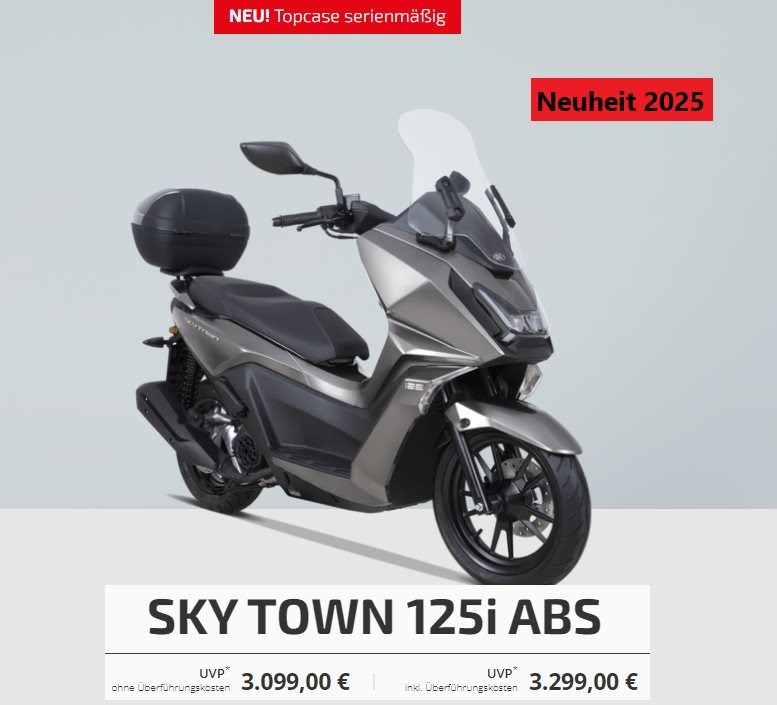 Kymco Neuheit 2025 SKY TOWN 125i ABS