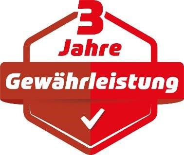 3 Jahre Gewährleistung