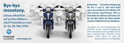 Bye-bye monotony Vorstellung und Probefahrt der neuen Piaggio Liberty und Medley Modelle