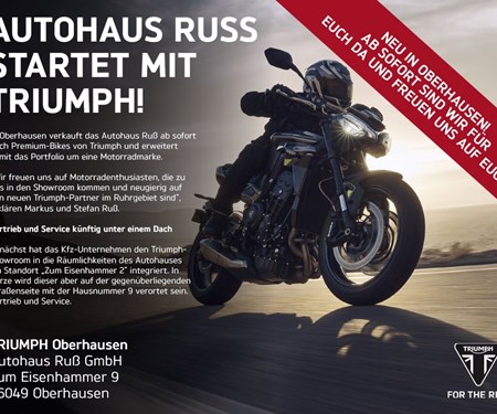 Triumph Oberhausen - ab sofort für Sie im Ruhrgebiet