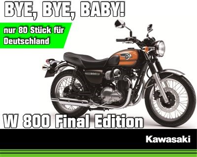KAWASAKI W 800 FINAL EDITION!