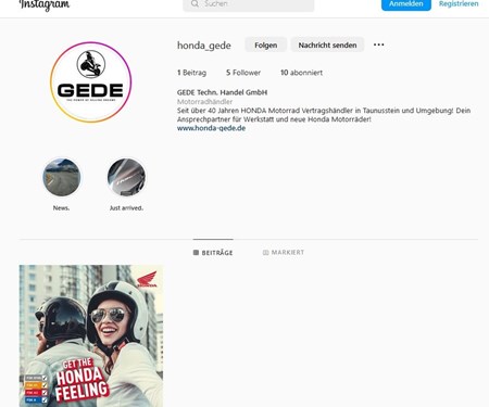 GEDE goes Instagram