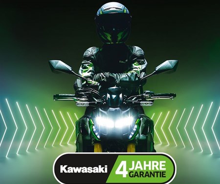 4 Jahre Garantie für alle Kawasaki Modelle!!!