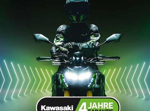 4 Jahre Garantie für alle Kawasaki Modelle!!!